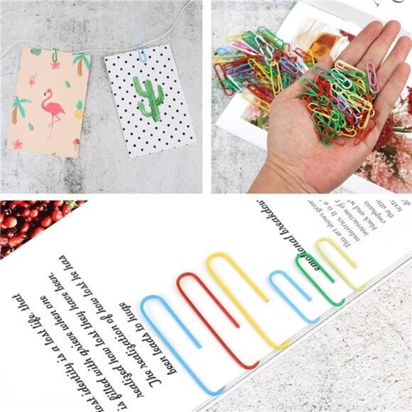 300 Pcs Paper Clips, Binder Clips and Rubber‎ Bands, Office Supply Set - Picture 5 of 7